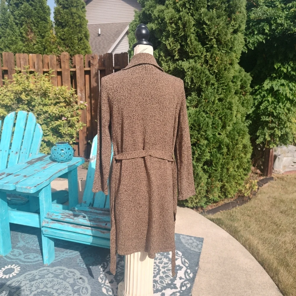 Long Cardigan Medium Button Down and Belt Tie! - Picture 6 of 11